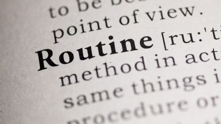 routine organizzativa solida